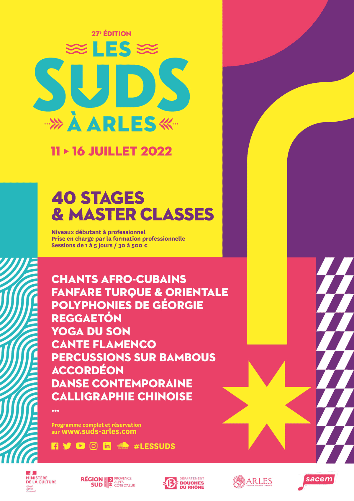 Lire la suite à propos de l’article 40 Stages & Master classes en juillet