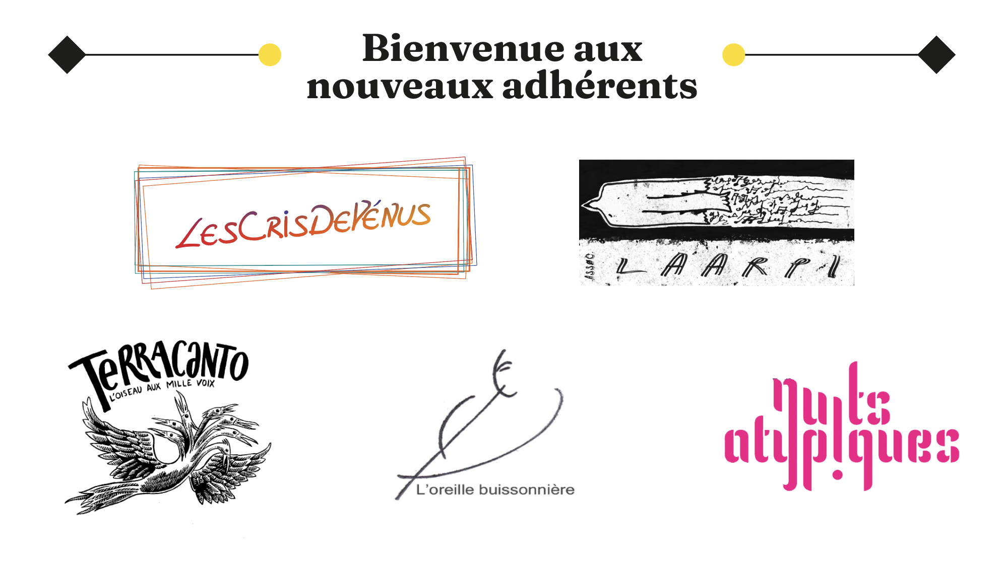 Lire la suite à propos de l’article BIENVENUE AUX NOUVEAUX ADHÉRENTS !