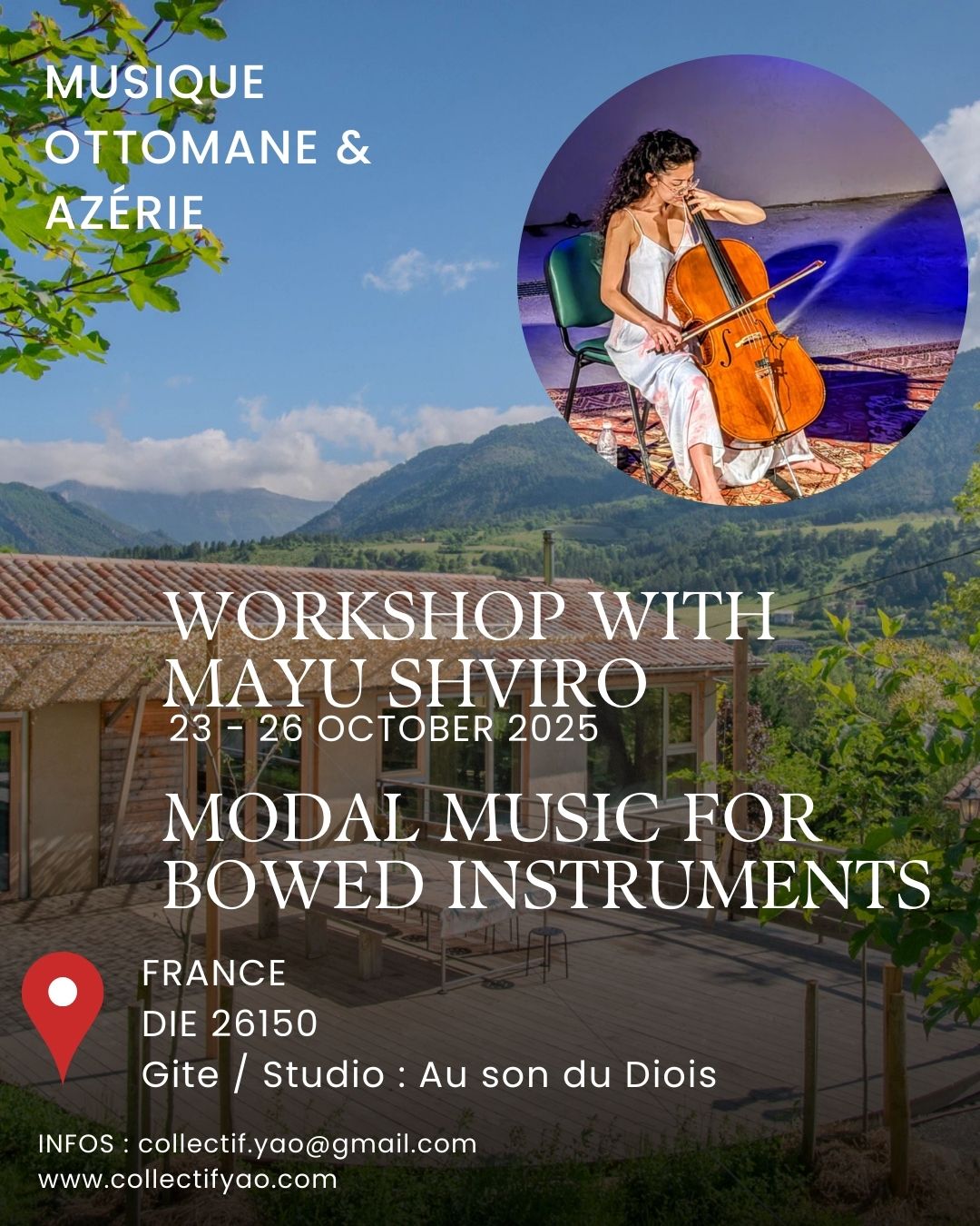 You are currently viewing (DIE) Stage Musique Ottomane & Azérie – Violoncelle et Cordes Frottées avec Mayu Shviro
