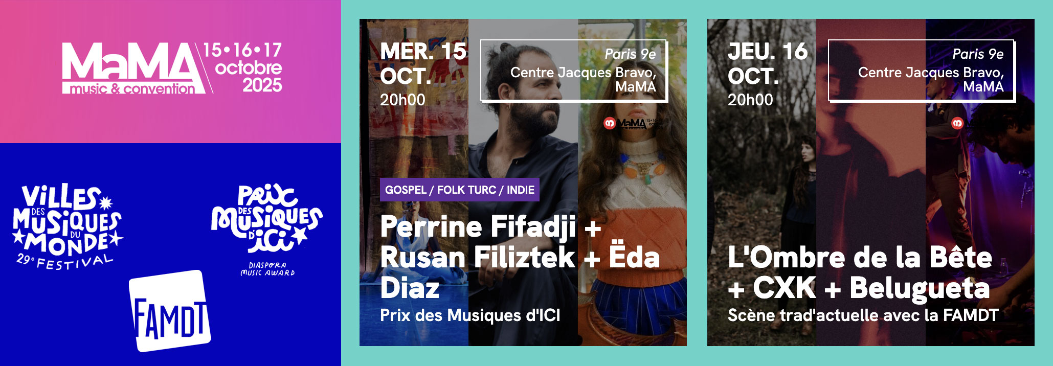 You are currently viewing 2 SOIRÉES DANS LE CADRE DU MAMA 2025