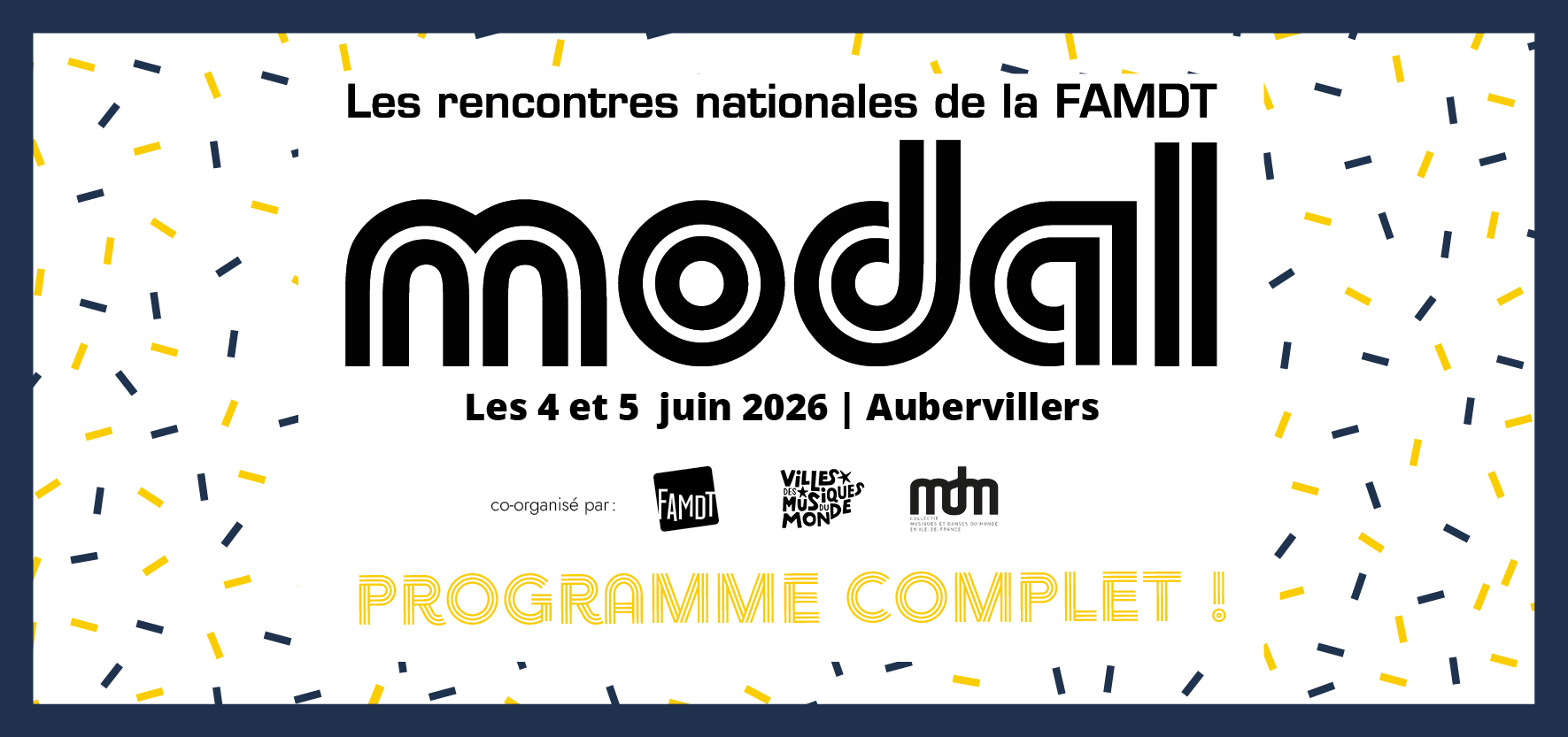 Lire la suite à propos de l’article Modal – Les Rencontres 2026 : programme complet !