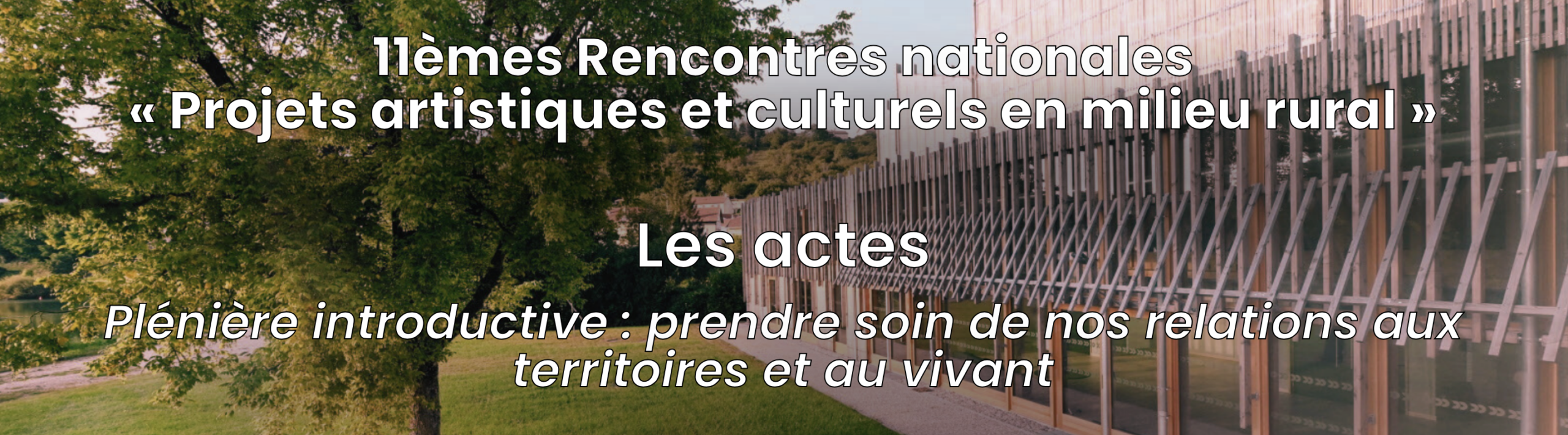 You are currently viewing Actes des 11e rencontres nationales « Projets artistiques et culturels en milieu rural »